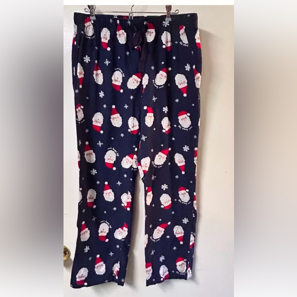 Old Navy Santa Face Pajama Lounge Pants Men/Women Large Christmas Cozy Leisure